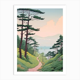 Mount Fuji Japan 2 Hike Illustration Art Print