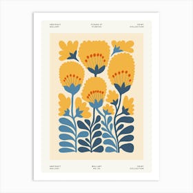 Yellow Flowers Flower Market Matisse Style Art Print