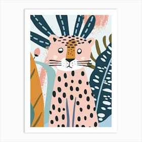 Leopard In Jungle Art Print