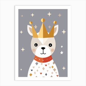 Little Rabbit 1 Wearing A Crown Art Print