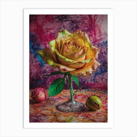 Yellow Rose Art Print