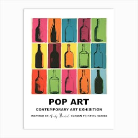 Bottles Pop Art 4 Art Print