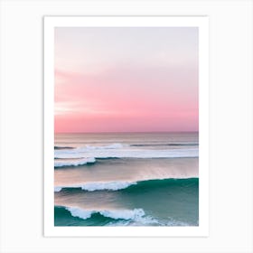 Blueys Beach, Australia Pink Photography 2 Art Print