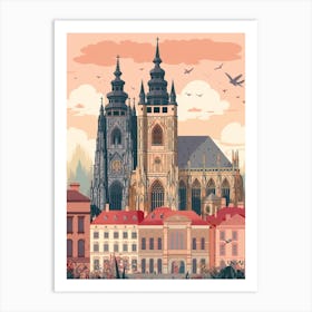 The Cathedral Of St Vitus, Prague Art Print