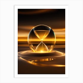 Golden Hourglass Art Print