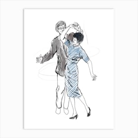 Tango Dancers Art Print