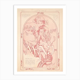 Máje, Alphonse Mucha Art Print