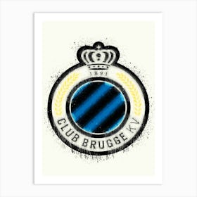 Club Brugge League Belgium Art Print