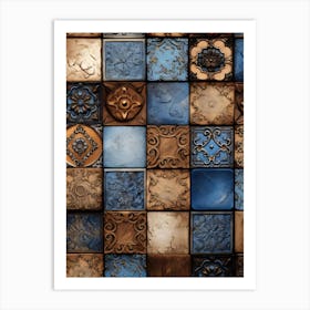 Tile Mosaic Art Print