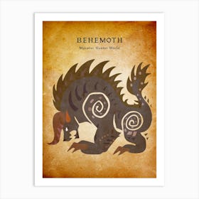 Behemoth Vintage Art Print