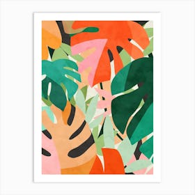 Tropical Leaves 1 Art Print