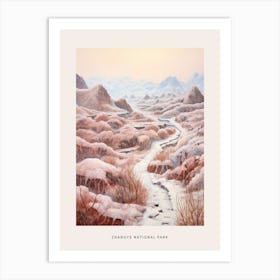 Dreamy Winter National Park Poster  Zhangye National Park China Art Print