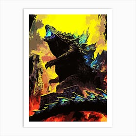 Godzilla Godzilla Godzilla Godzilla Art Print