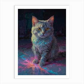 Cat Painting 1 Art Print