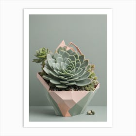 Geometric Planter Art Print