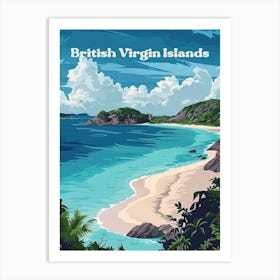 British Virgin Islands Beautiful Travel Art Illustration Art Print