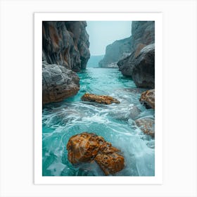 Cliffs Of Crete Art Print