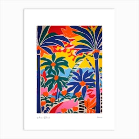 Miami Beach Florida Matisse Style 4 Watercolour Travel Poster Art Print