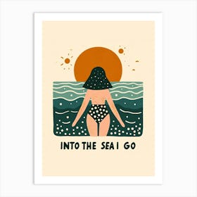 Into The Sea Go Art Print