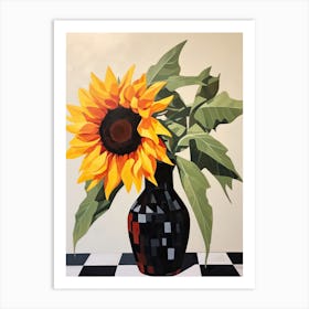 Bouquet Of Sunflower Flowers, Autumn Fall Florals Painting 0 Art Print