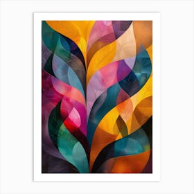 Abstract Leaves 4 Art Print