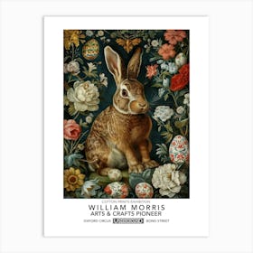 William Morris Easter Rabbits Textile 4 Art Print