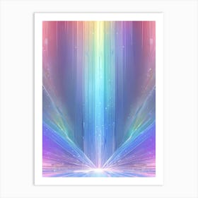 Abstract Rainbow Background 2 Art Print