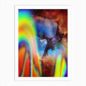 Rainbow Nebula Art Print