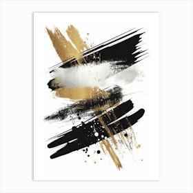 Abstract Brushstrokes Canvas Art 1 Art Print