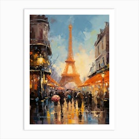 Eiffel Tower Dominating the Paris Skyline Art Print