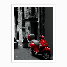 Vespa 4 Art Print