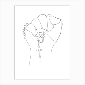 Rosary beads Art Print