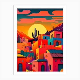 Mexican Town Art Print