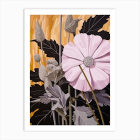 Flower Illustration Lilac 3 Art Print