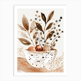 Autumn Leaves In A Bowl 2 Art Print