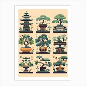 Bonsai Tree Japanese Style 10 Art Print