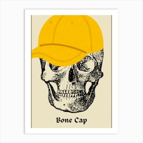 Skull in Cap Art Print