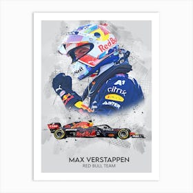 Max Verstappen Red Bull 1 Art Print