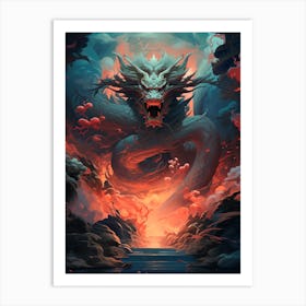 Dragon In The Sky Art Print