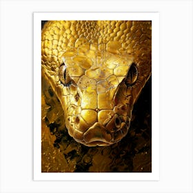 Gold Snake Art Print