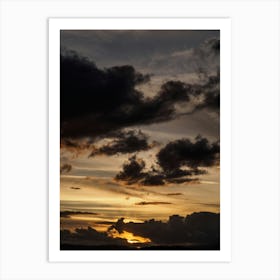 Sunset Over Cavone Valley Art Print