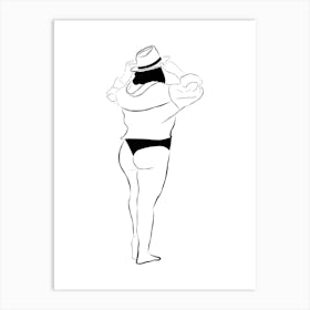 Woman In A Bikini 1 Art Print