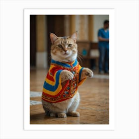 Russian Cat Art Print