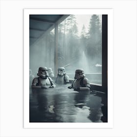 Star Wars Stormtroopers Spa Art Print