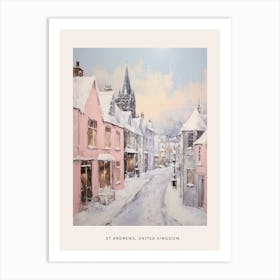 Dreamy Winter Painting Poster St Andrews United Kingdom 3 Art Print