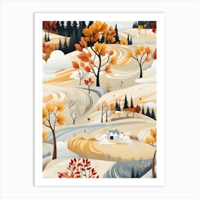 Autumn Landscape 1 Art Print