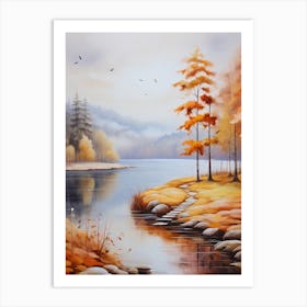 Autumn By The Lake4. 1 Art Print