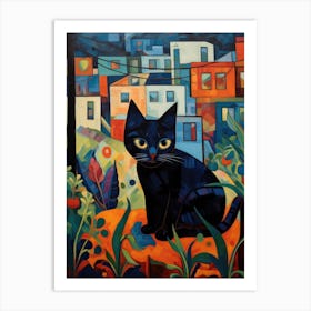 Cat In The City 1 Art Print