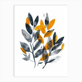 Yellow Leaves 5 Art Print