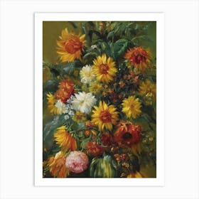 Sunflower Painting 5 Flower Art Print